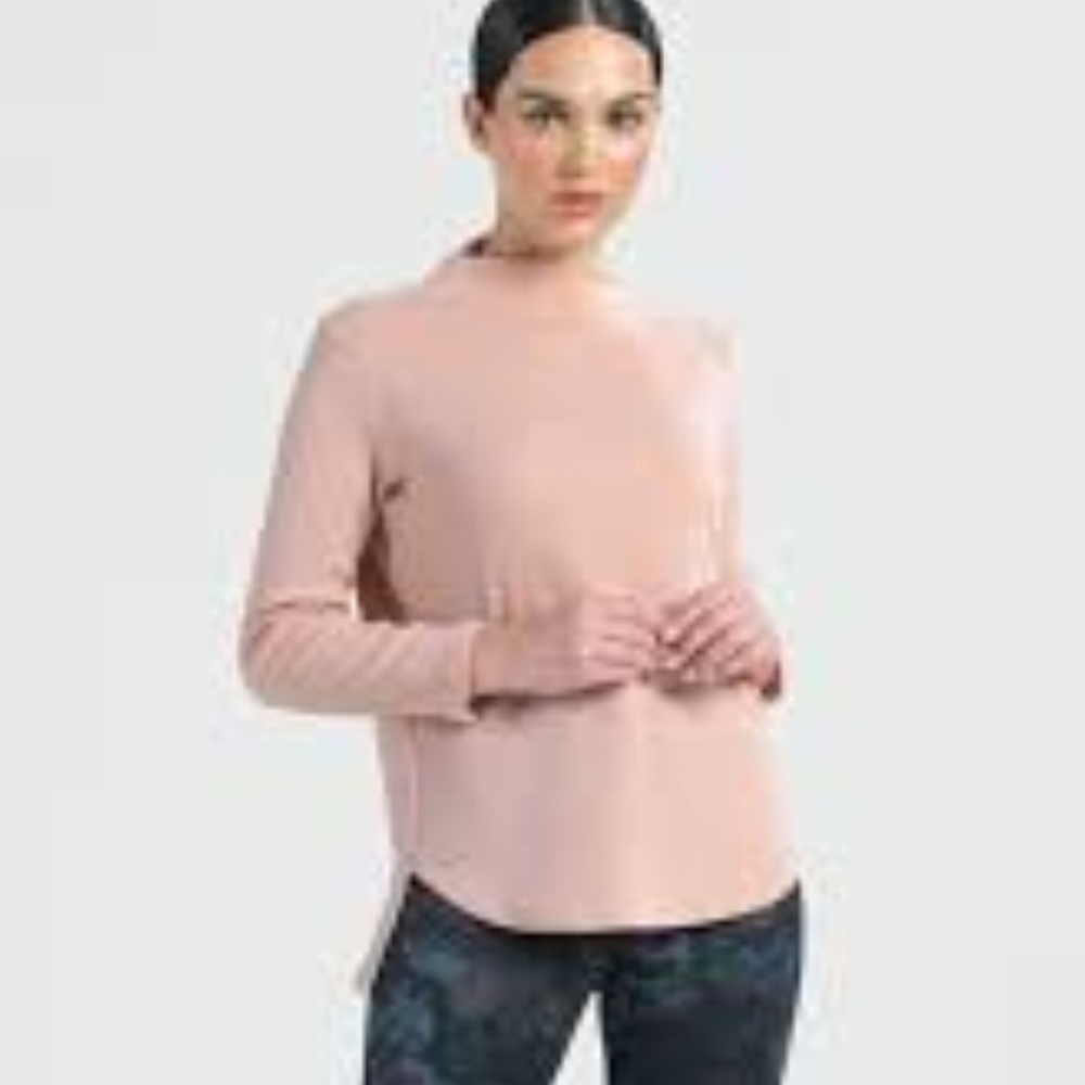 NWT Clara Sunwoo Pink Funnel Neck Sweater Top L, X - Picture 2 of 2